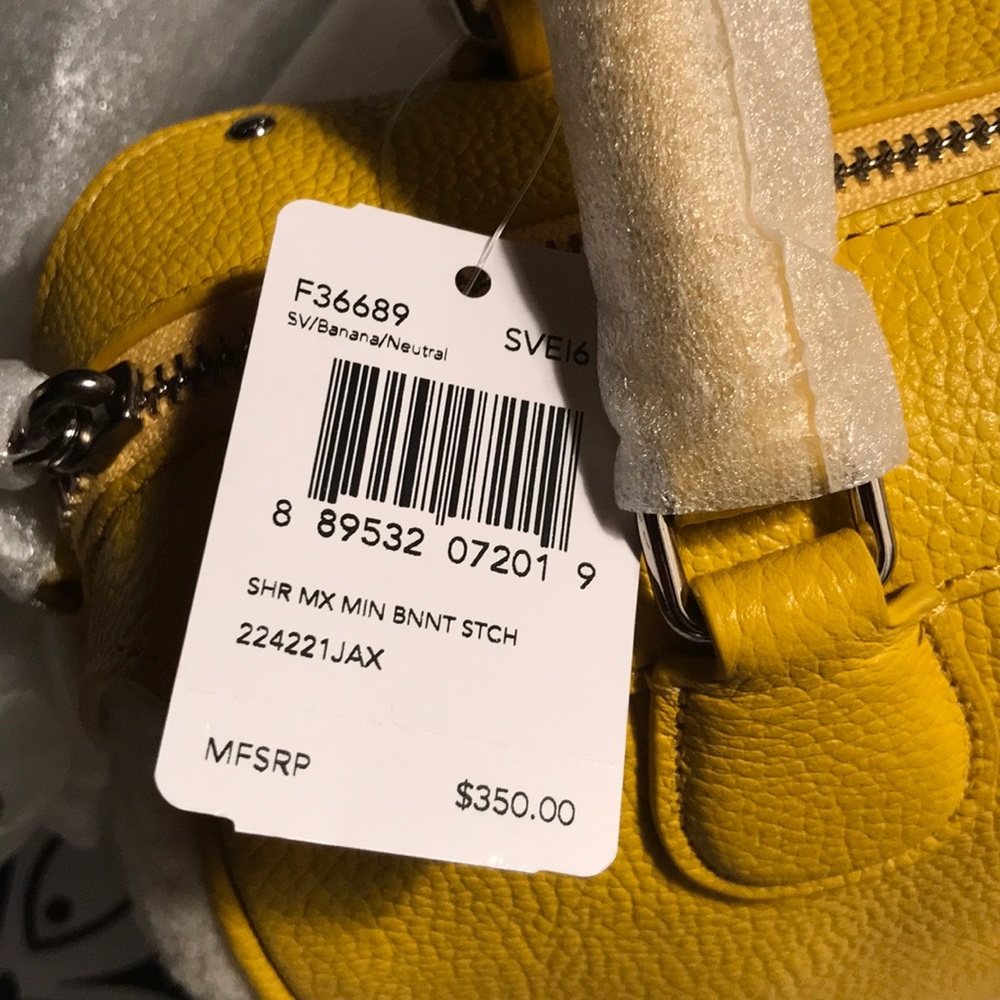 Coach Sharpa Mini Satchel Bag - Picture 6 of 9